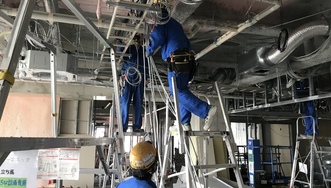 某市役所庁舎ケーブル配線工事