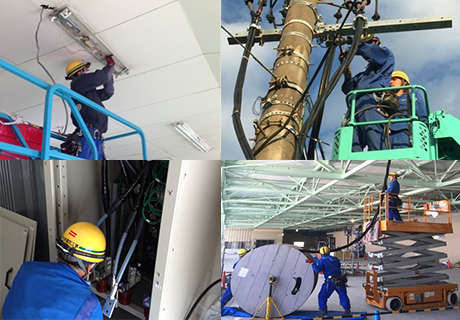 あらゆる電気工事を行っています！